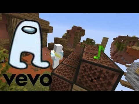 using amogus to win skywars (among us drip)