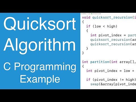 Quicksort Algorithm Implementation | C Programming Example