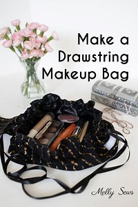 How To Sew Your Own: DIY Drawstring Makeup Bag Pattern