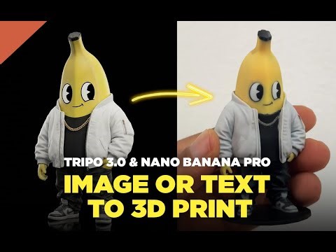 Tripo - 3D Print Your Own AI Generated 3D Objects - AI To Reality