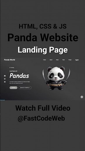 How to Create Website Using HTML & CSS | Fast Code