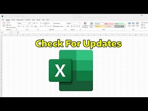 How To Check For Updates in Microsoft Excel