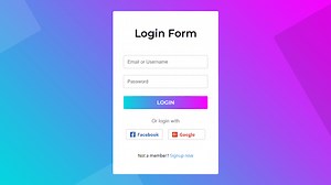 Login Form or Page using HTML CSS | Free Source Code