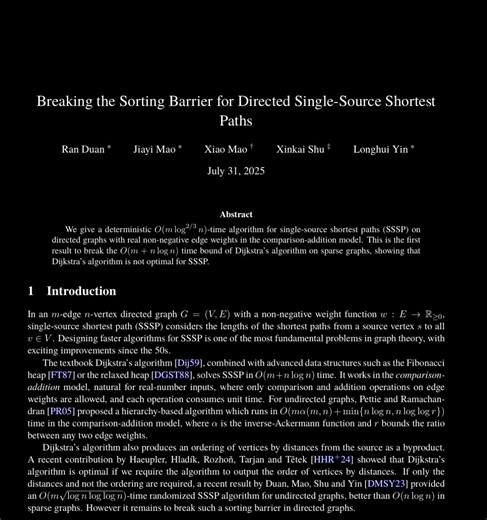 New Sorting Algorithm Breakthrough is Better than Dijkstra | NextBigFuture.com