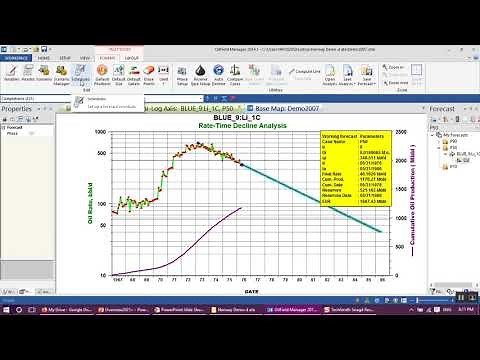 How to create multiple prediction scenarios of the oil reserve using OFM software?!