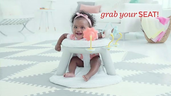 Amazon.com: Skip Hop 2-in-1 Sit-up Activity Baby Chair, Silver Lining Cloud : Everything Else