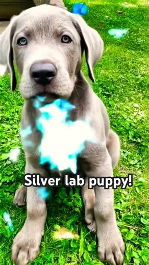 Jackson as an 8 week old silver puppy! #animal #puppy #silverlab
