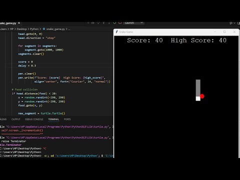 How to create a Snake-Game by using Python Turtle ?