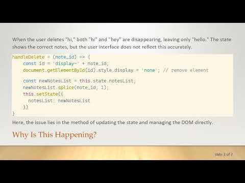 Fixing JavaScript Issues: Understanding the Delete Problem in Your Notes App