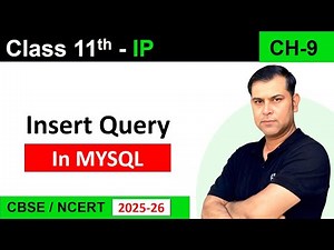 INSERT Query in MySQL | Inserting Data into Table | Class 11 IP CBSE | S4SUREN