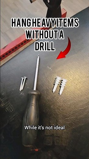 How to install heavy duty anchors without a drill #diy