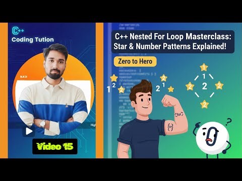 C++ Nested For Loop Masterclass: Star & Number Patterns Explained!
