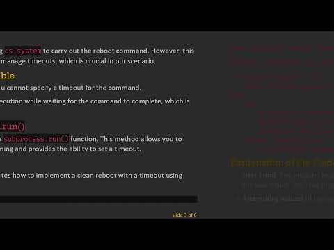 How to Execute a Clean Reboot with Timeout in Python