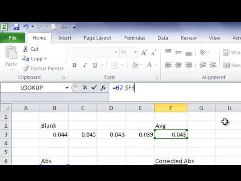 Calibration Curves and Linear Regression