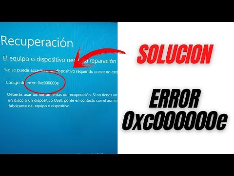 Cómo Solucionar ERROR 0xc000000e en Windows 10