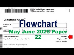 Flowchart Computer Science 0478 May June Paper 22