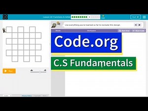 Code.org Express Lesson 22.9 Functions with Artist | Answers Explained | Course E Lesson 11.9