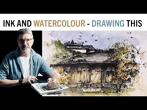 Ink and Watercolor – tutorial with all explanations of how it works