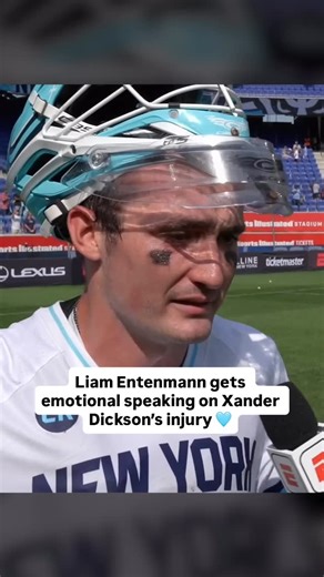 Premier Lacrosse League on Instagram: "“Hopefully he’s proud of us for getting it done.” 🥺🩵 Liam Entenmann gave Xander Dickson a huge shoutout in his postgame interview after winning the 2025 Championship."