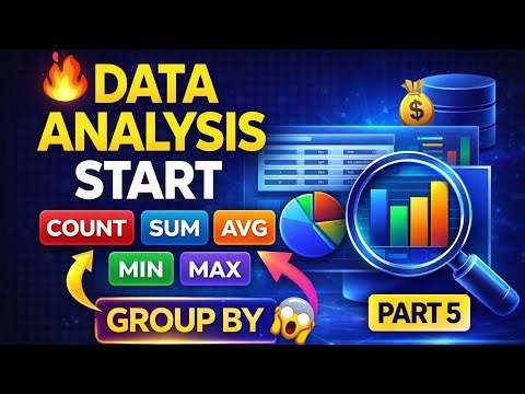 SQL Aggregate Functions 🔥 COUNT, SUM, AVG Explained (Part 5)