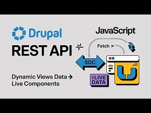 Create Views REST API in Drupal & Update SDC Component with JavaScript Fetch | #drupal11 #sdc