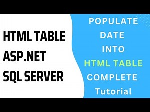 how to bind data in html table sql server database asp.net c#