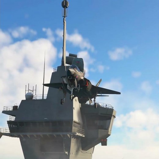 Insane F-35B Hover & Vertical Launch From Navy Carrier | 4K UHD | MSFS