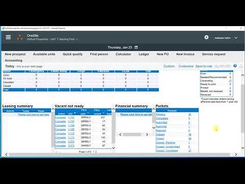 OneSite Basics and Help Overview