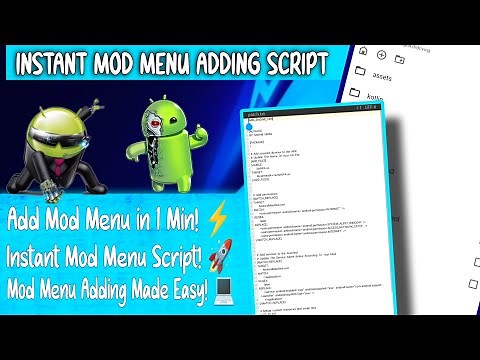 Add a Mod Menu to Any Game in 1 Minute! 🚀🔥 | Mod Menu Tutorial #ModMenu #GameHacks #APKModding