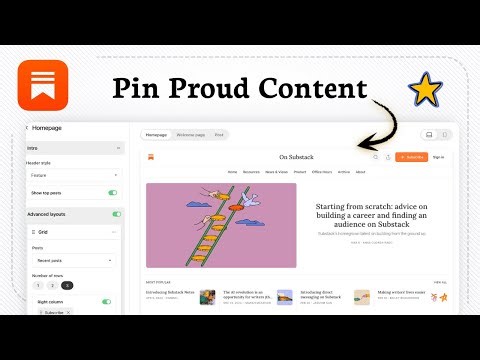 How to pin a post to a Substack homepage (Star Feature)