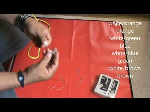 Creating a Straight-through cable using the T568B Standard