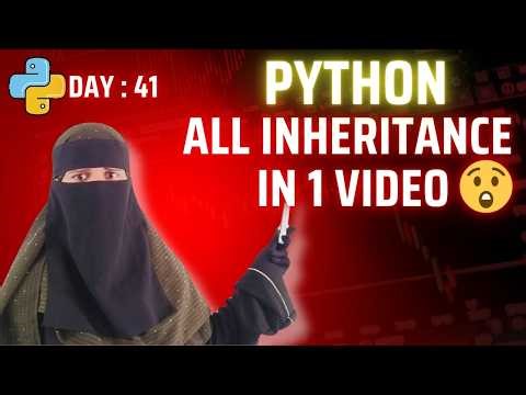 Master Types of Inheritance in One Video 🔥 | Python OOP