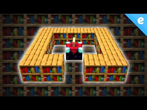 FASTEST Way To Get BOOKSHELVES in Minecraft (Level 30 Enchantment Table)