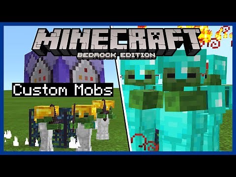Minecraft CUSTOM MOBS with Commands! - Minecraft Bedrock Tutorial