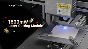 Upgrade your #Snapmaker Original with the 1600mW #laser cutting module to acquire stronger laser power. Product link> https://bit.ly/2UMEPUW | Snapmaker