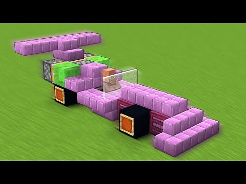 How to build a WORKING SPORT CAR in Minecraft? *Redstone Tutorial*