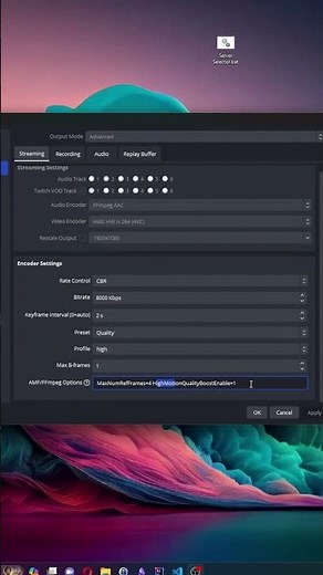 AMD Best OBS settings!!