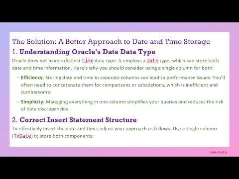 Mastering Date and Time Insertion in Oracle Databases