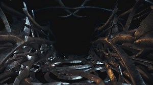 Inside an alien spaceship corridor, loop - Free Stock Video