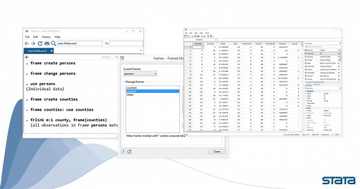 Data frames: multiple datasets in memory