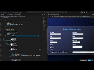 How To Create A Student Registration Form In HTML Code
