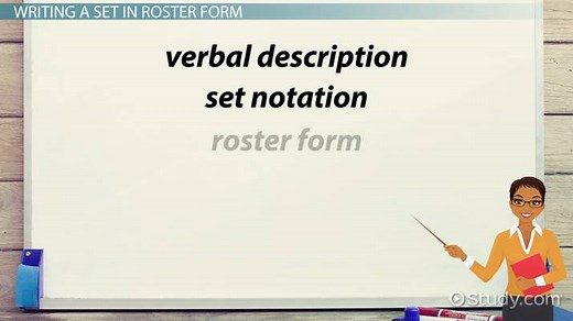 Roster Form | Method, Example & Limitations