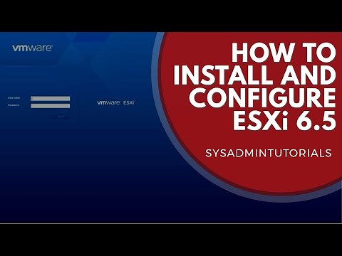 vSphere 6.5 - How to install and configure VMware ESXi 6.5