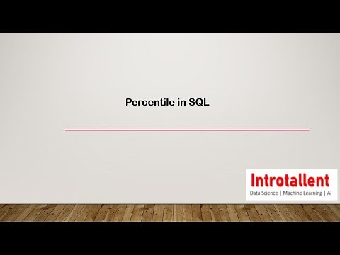 MySQL | Displaying percentiles in SQL