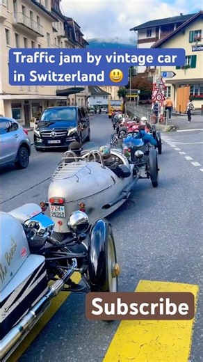 Vintage Car Rally in Switzerland | Classic Cars in the Swiss Alps 🇨🇭