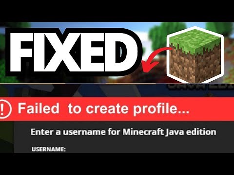 How To Fix Minecraft Java Failed To Create Profile