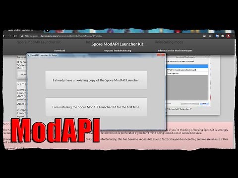 Spore - how to install ModAPI Launcher Kit and how to use