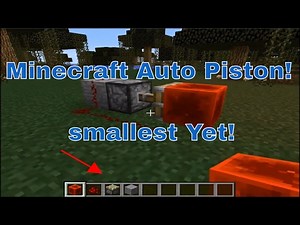 Minecraft Automatic Piston! (Tutorial)