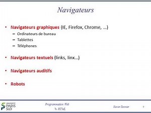 Programmation Web - HTML - 1. Introduction