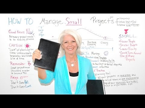 How To Manage Small Projects - Project Management Training